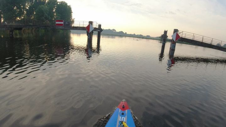 Stand Up Paddling Hamburg Regatta Allermöhe Dove Elbe bis zur Krapphofschleuse und zurück